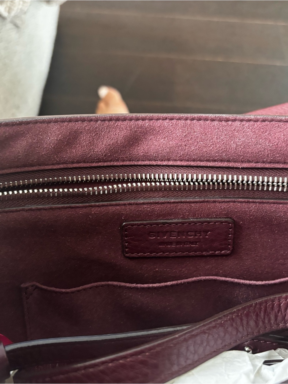 Givenchy Small Shark Lock Satchel – Burgundy - Picture 7 of 7